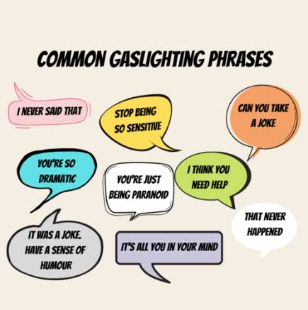 Common gaslighting phrases