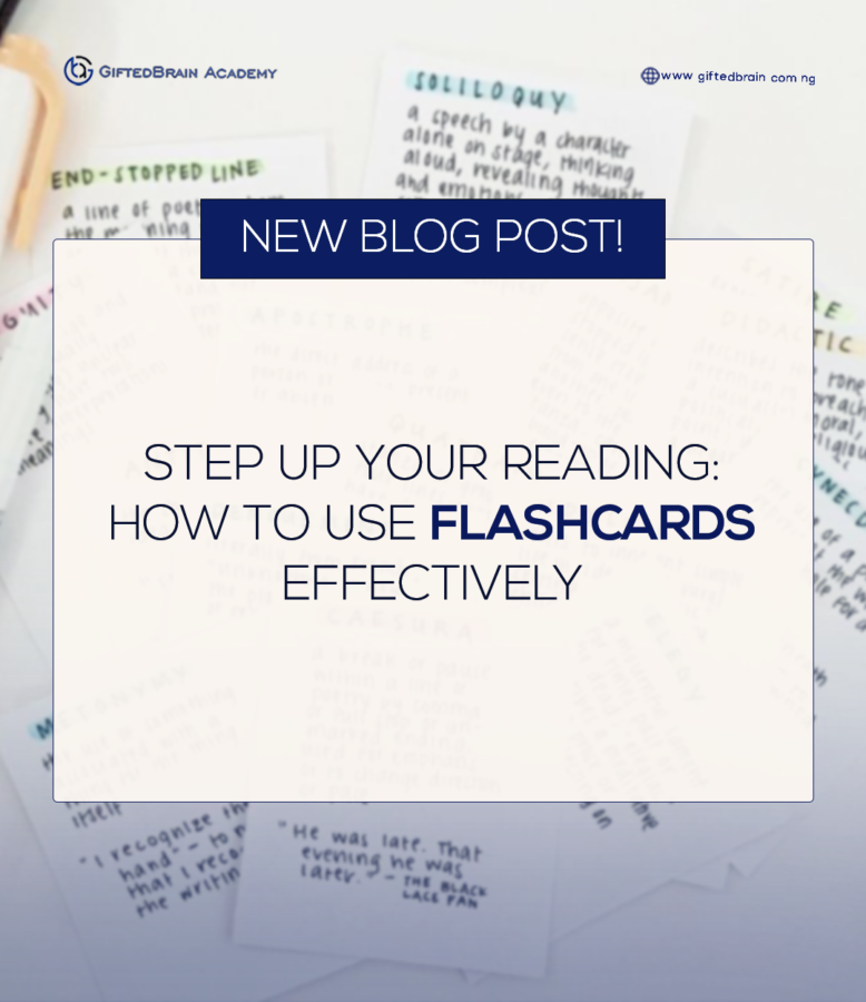 Step Up your Reading: How to Use Flashcards Effectively